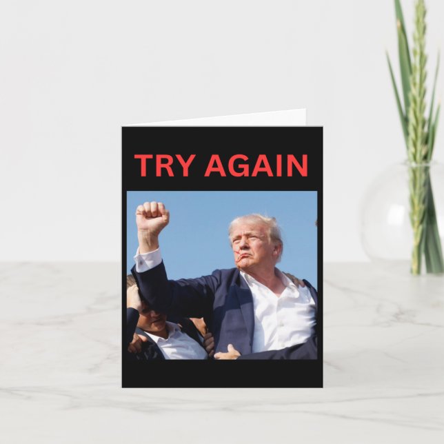 Trump versucht es noch einmal karte (Vorderseite)