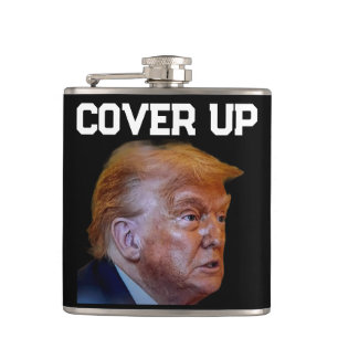 Trump Vertuschung Flasche Flachmann