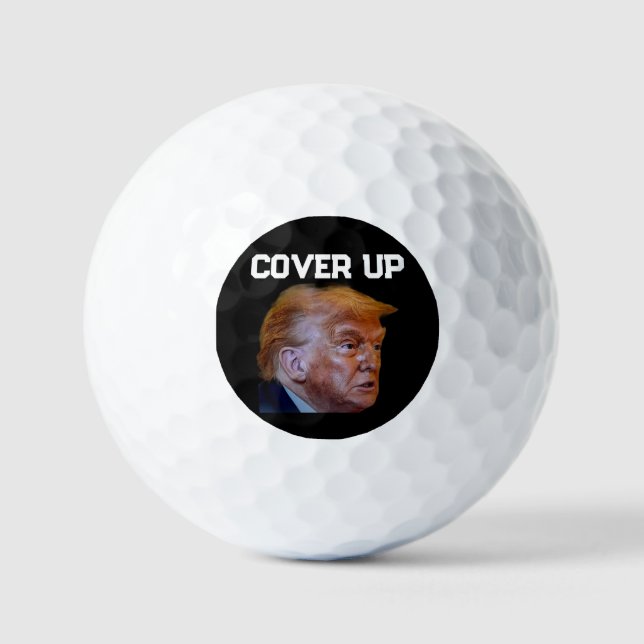 Trump Vertuschung Golfbälle (Vorderseite)