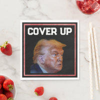 Trump-Vertuschung-Papier-Serviette