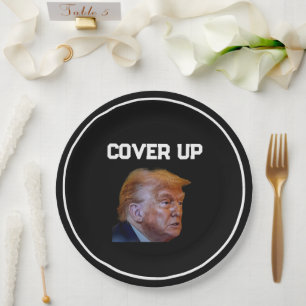 Trump-Vertuschung-Papierteller Pappteller