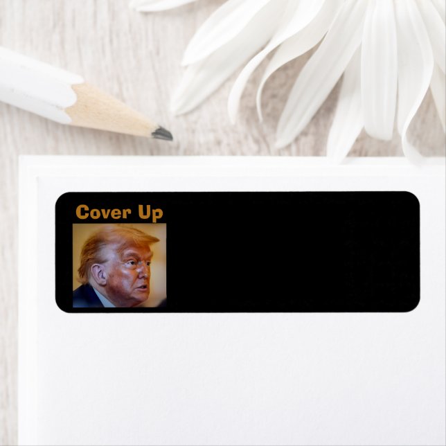 Trump/Vertuschung Rücksendeadressetikett (Insitu)