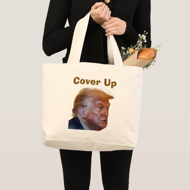 Trump/Vertuschung Tragetasche (Vorderseite (Produkt))