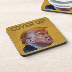 Trump Vertuschungs-Bierdeckel Getränkeuntersetzer