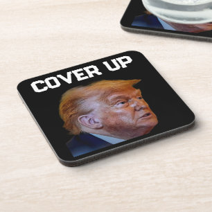 Trump Vertuschungs-Bierdeckel Getränkeuntersetzer