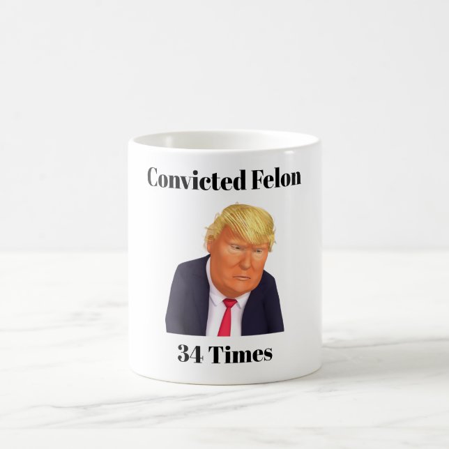 Trump verurteilte Felon Coffee Tasse (Mittel)