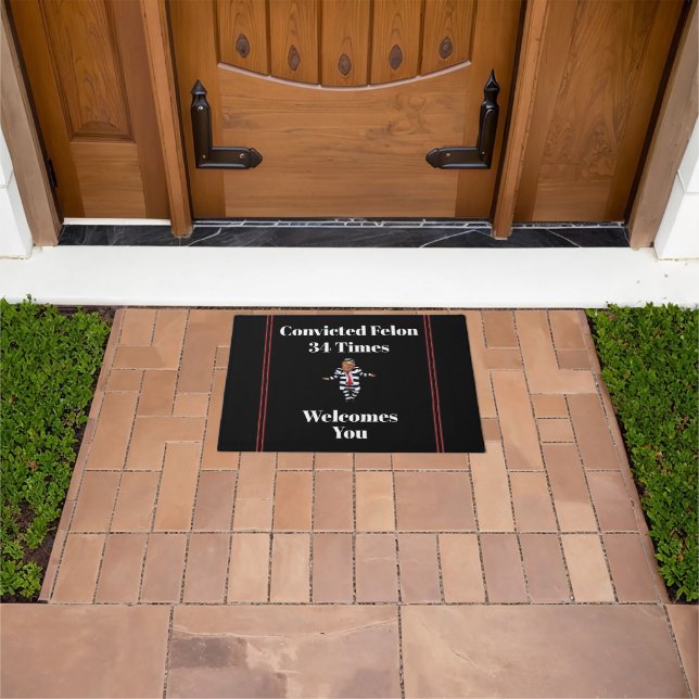 Trump verurteilte Felon Doormat Fußmatte (Außenbereich)
