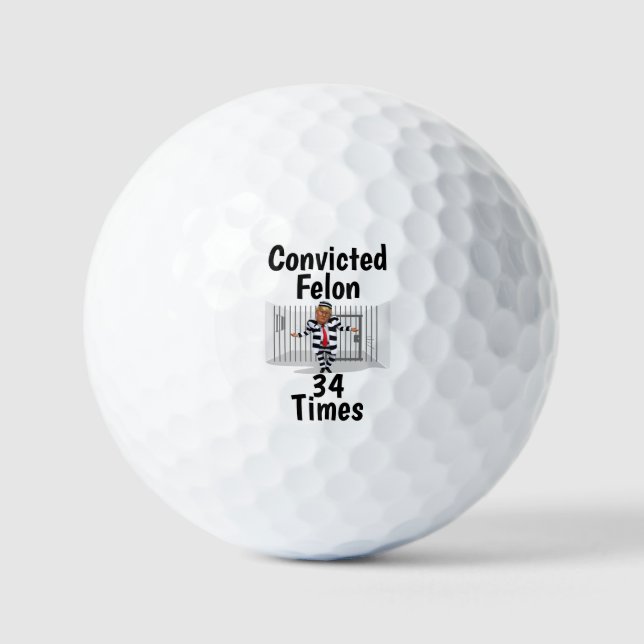 Trump verurteilte Felon Golf Ball (Vorderseite)