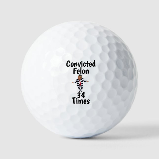 Trump verurteilte Felon Golf Ball (Vorderseite)
