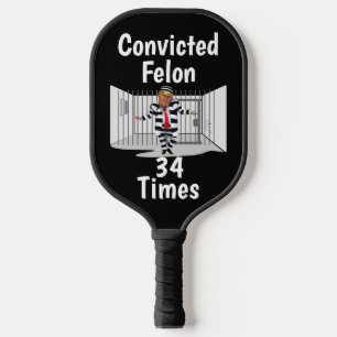 Trump verurteilte Felon Pickleball Paddle