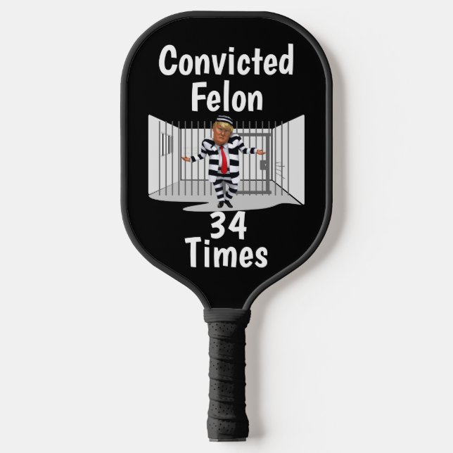 Trump verurteilte Felon Pickleball Paddle (Vorderseite)