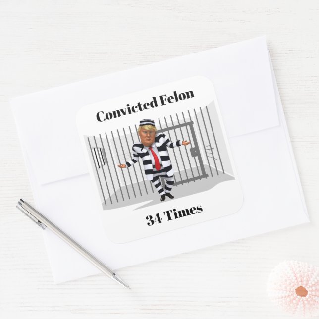 Trump verurteilte Felon Sticker (Umschlag)