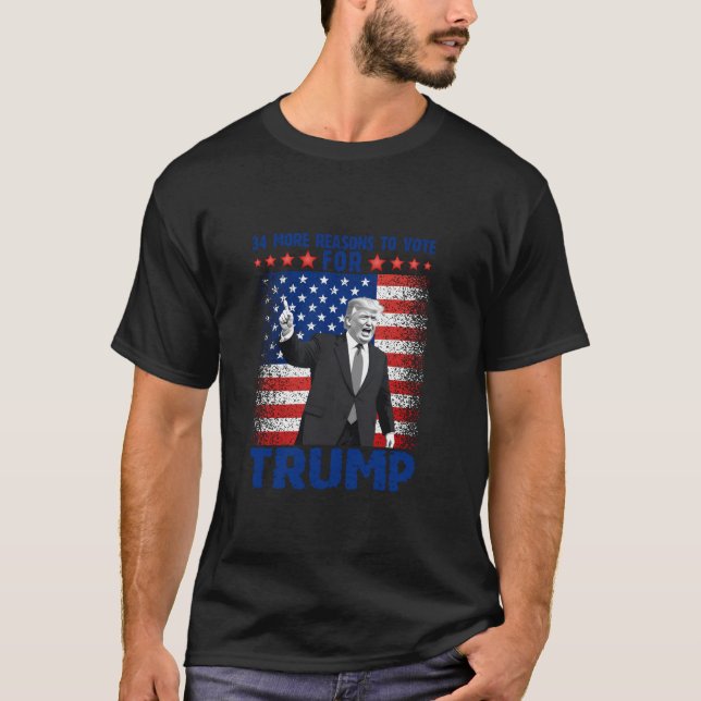Trump verurteilte Felon T-Shirt aus 34 weiteren Gr (Vorderseite)