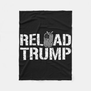 Trump Veteran für Trump neu laden Fleecedecke