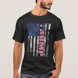 Trump Vintag Retro Distressed USA Flag American t T-Shirt