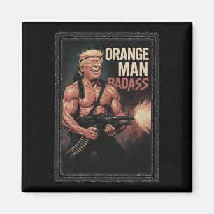 Trump Vintage 80er Action Hero – Lustiges Novelty- Magnet