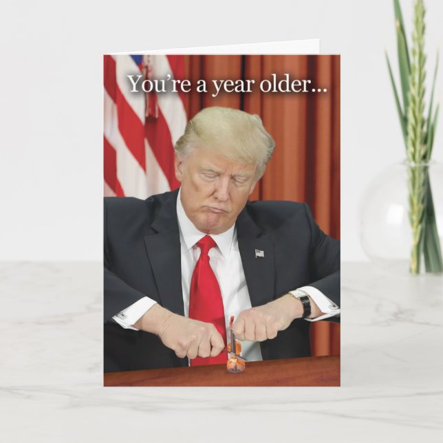 Trump Violin Birthday Spaß Card Karte (Vorderseite)