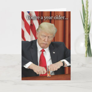 Trump Violin Birthday Spaß Card Karte