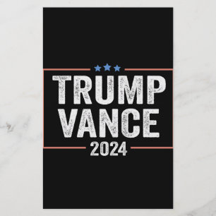 Trump-Vizepräsident Vance 2024 Präsidentschaftswah Briefpapier