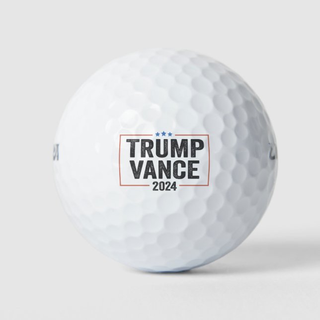 Trump-Vizepräsident Vance 2024 Präsidentschaftswah Golfball (Vorderseite)