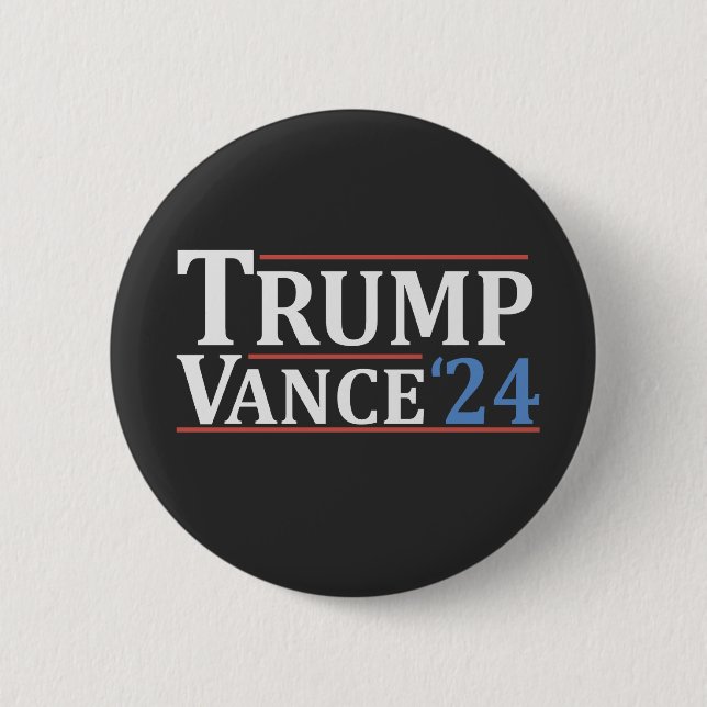 Trump Vizepräsident Vance American Election USA Button (Vorderseite)