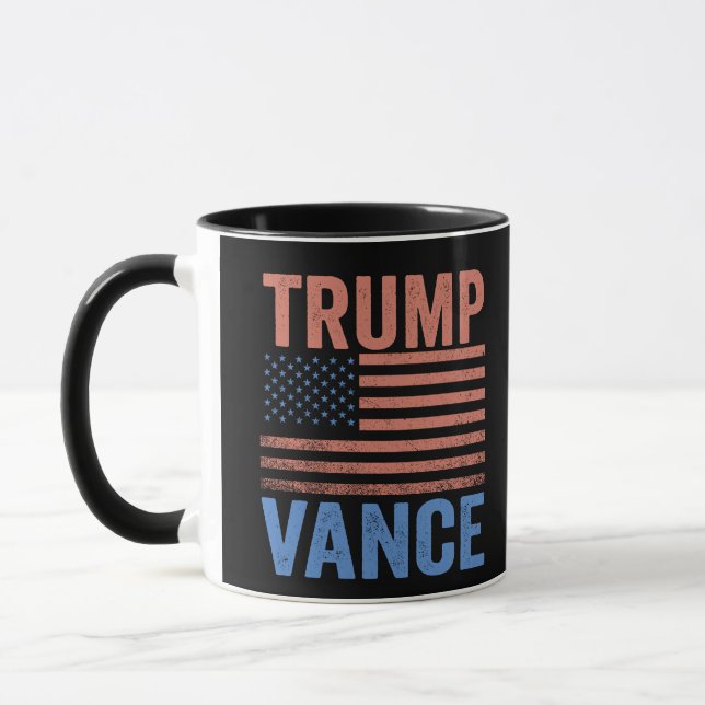 Trump-Vizepräsident Vance Flag Tasse (Links)