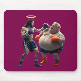 Trump vs. Jesus Mousepad