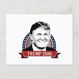 Trump-Wahlkampfbanner 2016 Postkarte
