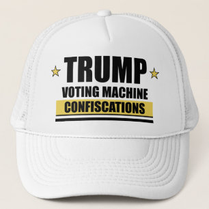 Trump Wahlmaschinen Beschlagnahmungen Hut Truckerkappe