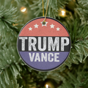 Trump wählt republikanische amerikanische Wahlen W Keramik Ornament