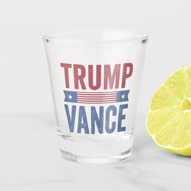 Trump wählt republikanische amerikanische Wahlen W Schnapsglas (Vorderseite)