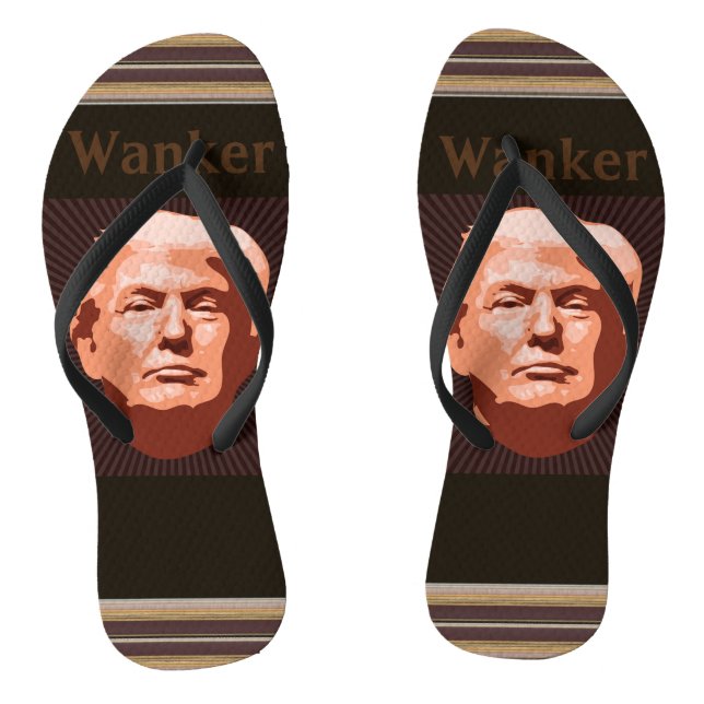 Trump Wanker Flip Flops (Fußbett)