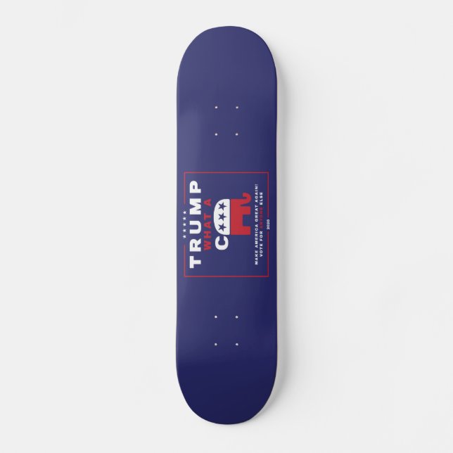 Trump. Was A C*** - Anti-Trump-Kampagnenposter v2 Skateboard (Vorderseite)