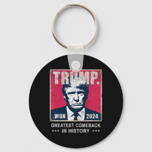 Trump We Won 2024 Bester Comeck in History Daddy Schlüsselanhänger