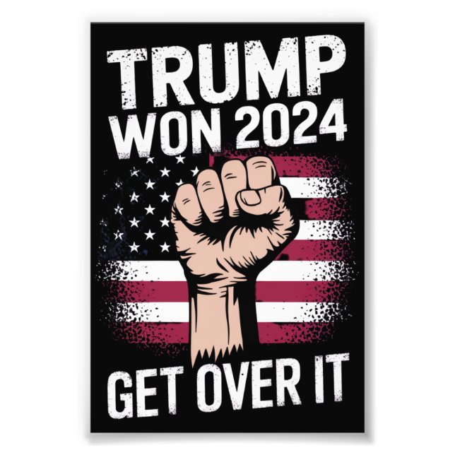 Trump We Won gewinnt Amtseinführung 47 US-Präsiden Fotodruck (Vorne)