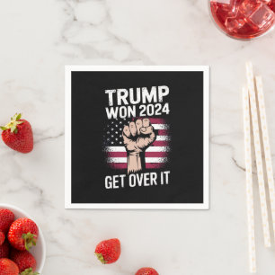 Trump We Won gewinnt Amtseinführung 47 US-Präsiden Serviette