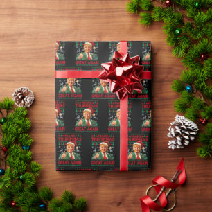 Trump Weihnacht Geschenkverpackung, Donald Trump W Geschenkpapier