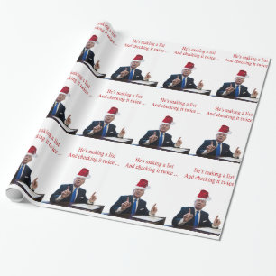 Trump Weihnachten: Er macht eine Liste Geschenkpapier