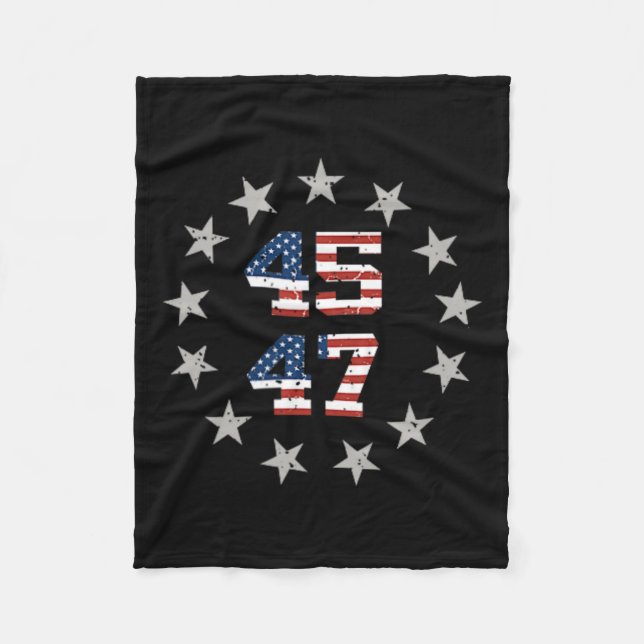 Trump Weihnachten Fleecedecke (Vorderseite)