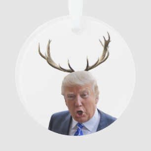 Trump Weihnachten: Hirsch, Herr Präsident Ornament