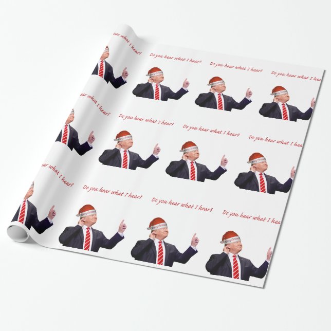 Trump Weihnachten: Hörst du, was ich höre? Geschenkpapier (Ungerollt)