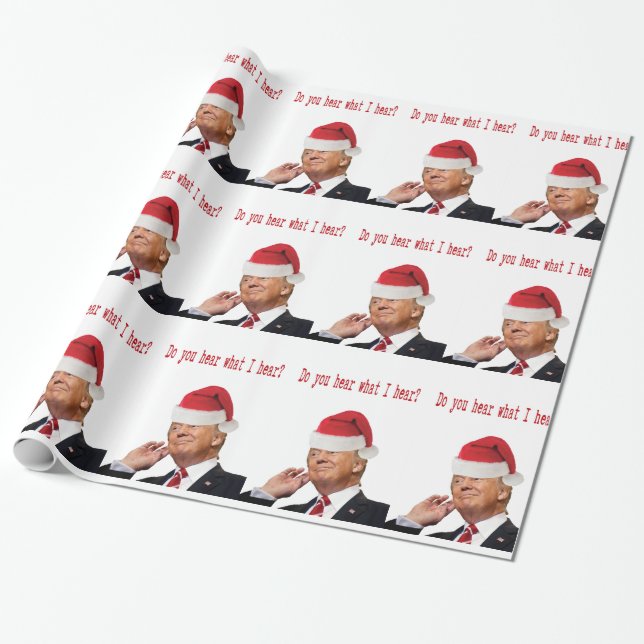 Trump Weihnachten: Hörst du, was ich höre? Geschenkpapier (Ungerollt)