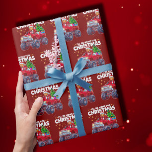 Trump Weihnachten   Ich werde für Weihnachts-Rot Z Geschenkpapier