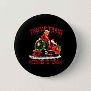 Trump: Weihnachten in die Stadt Santa Trump 2 Button