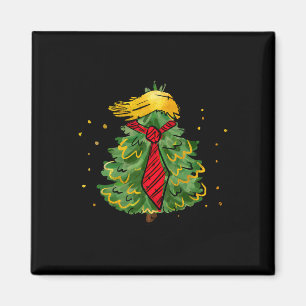 Trump Weihnachten USA Funny Trump Haare Tree Männe Magnet