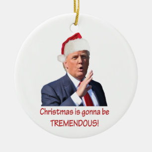 Trump: Weihnachten wird unglaublich! Keramikornament