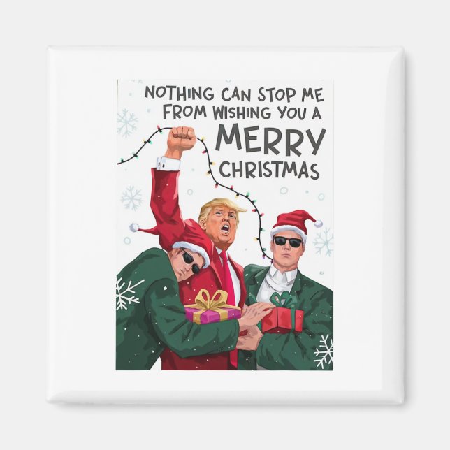 Trump Weihnachts-Funny wünscht dir ein frohes Weih Magnet (Vorne)