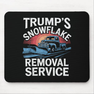 Trump Weihnachts-Schneeflocken-Entfernungsdienst M Mousepad