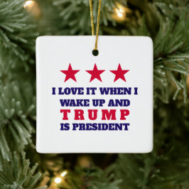 TRUMP Weihnachtsbaumdekor Keramikornament