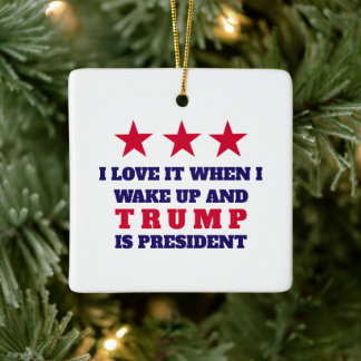 TRUMP Weihnachtsbaumdekor Keramikornament